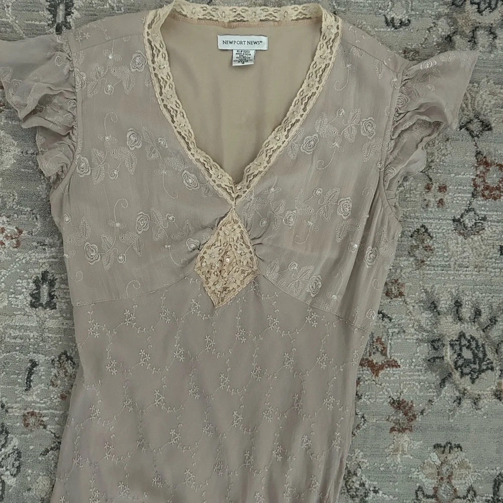 Newport News y2k vintage princess fairy asymmetrical maxi dress - Picture 7 of 9